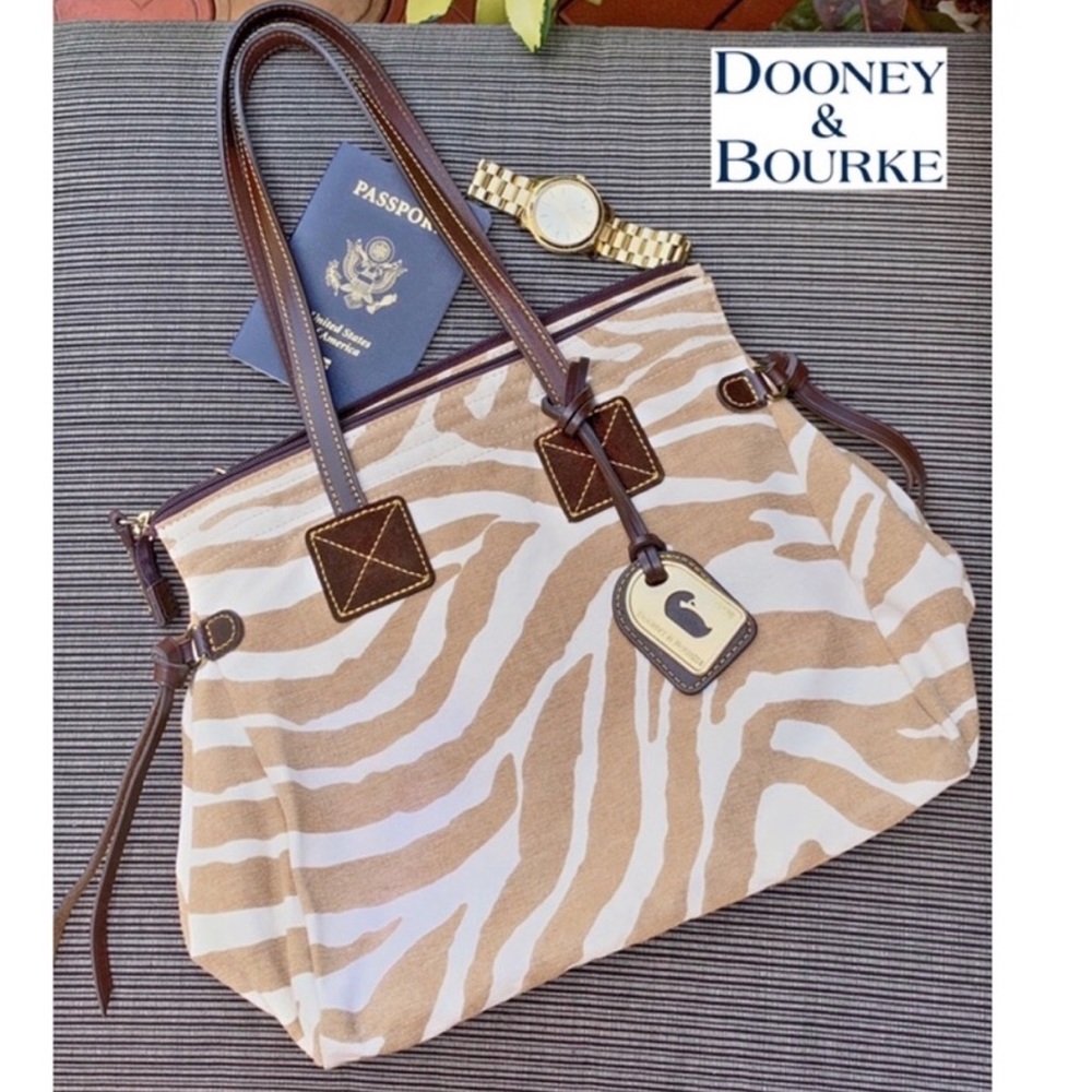 Dooney & Bourke Zebra Canvas Purse